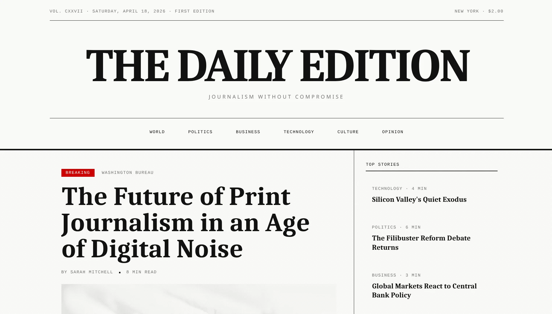 newsprint